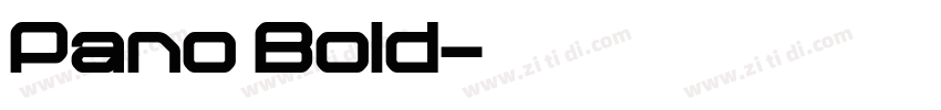 Pano Bold字体转换